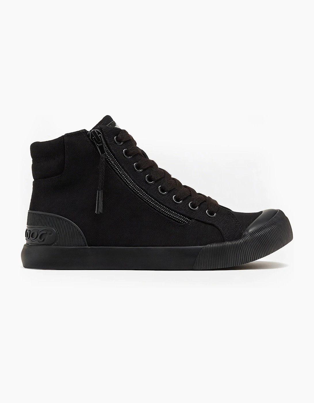 Rocket Dog JAZZINCVW Womens Hi-Top Trainers Black