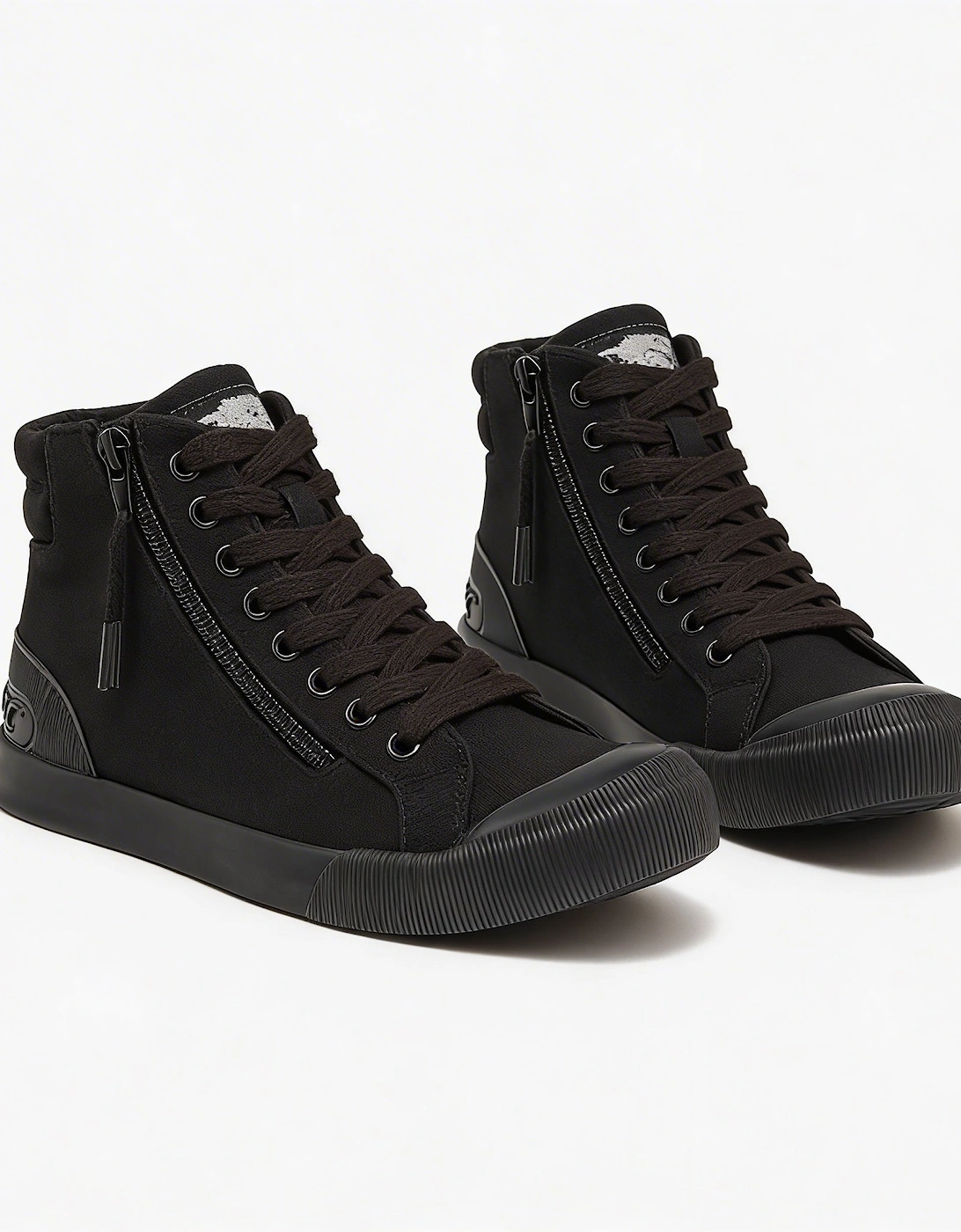 Rocket Dog JAZZINCVW Womens Hi-Top Trainers Black, 5 of 4