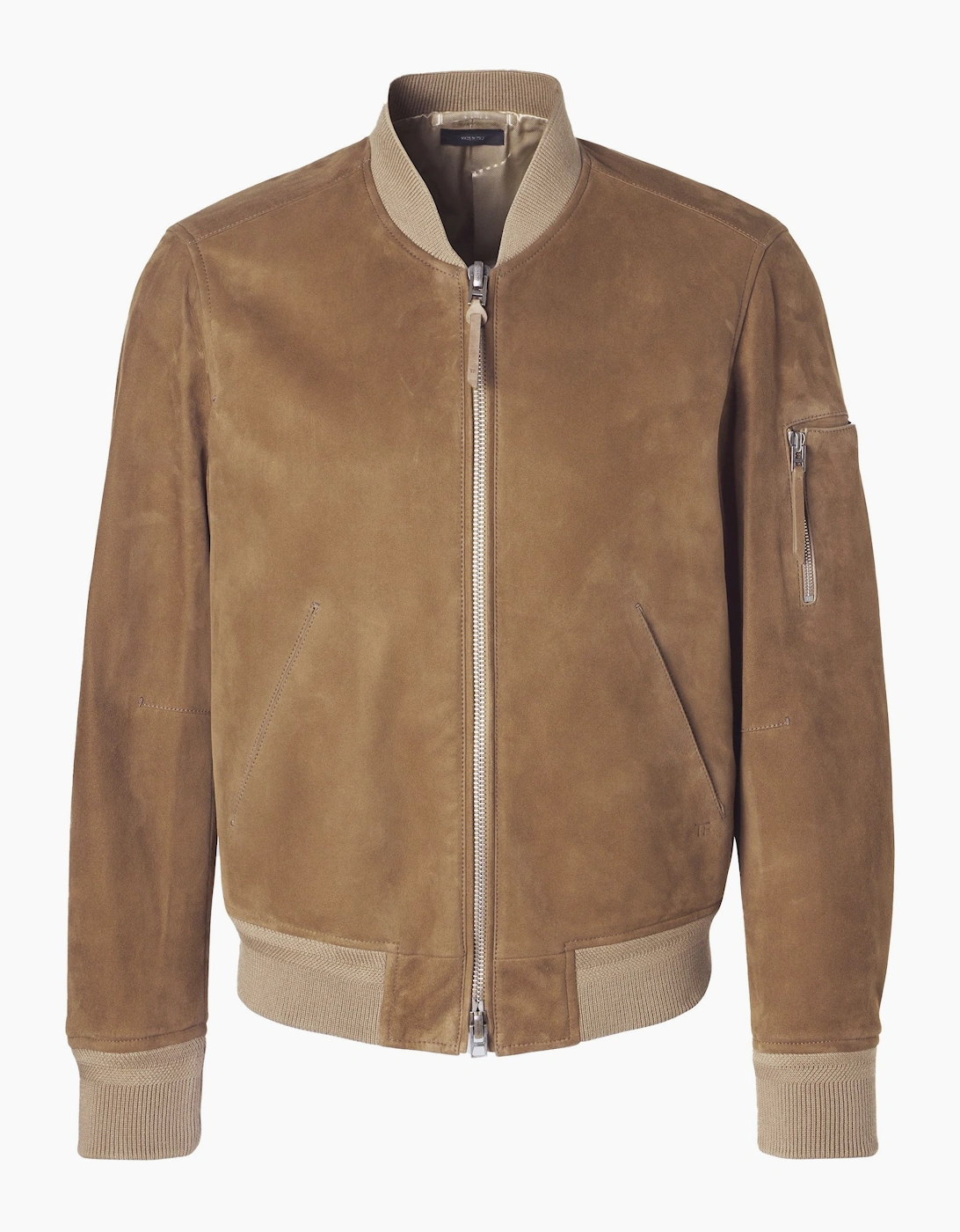 Light Suede Bomber Beige