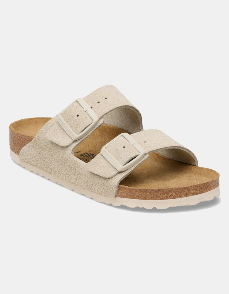 Birkenstock Arizona Suede Leather Womens Sandals - Oyster