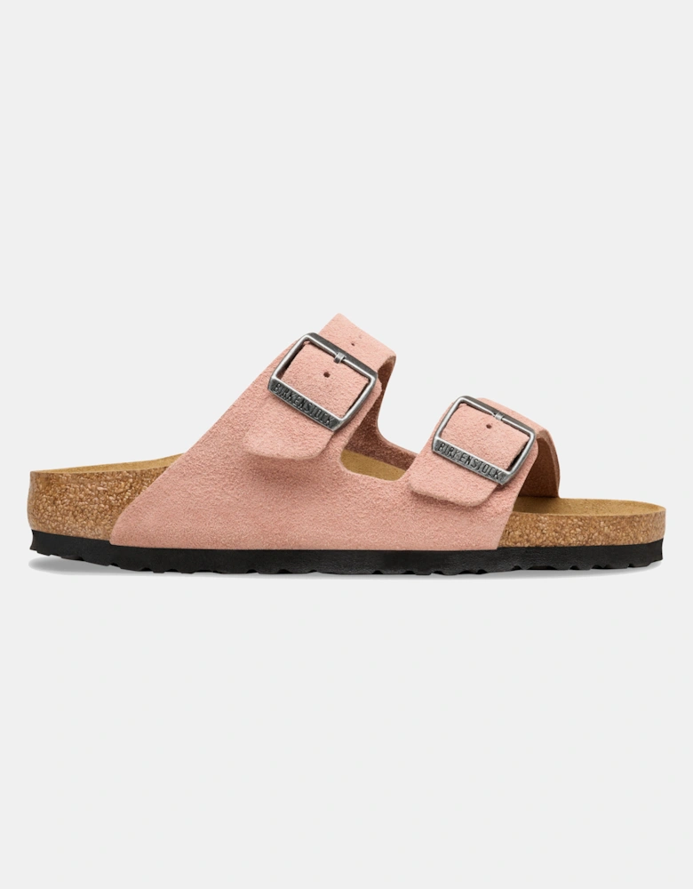 Birkenstock Arizona Suede Leather Womens Sandals - Pink Clay