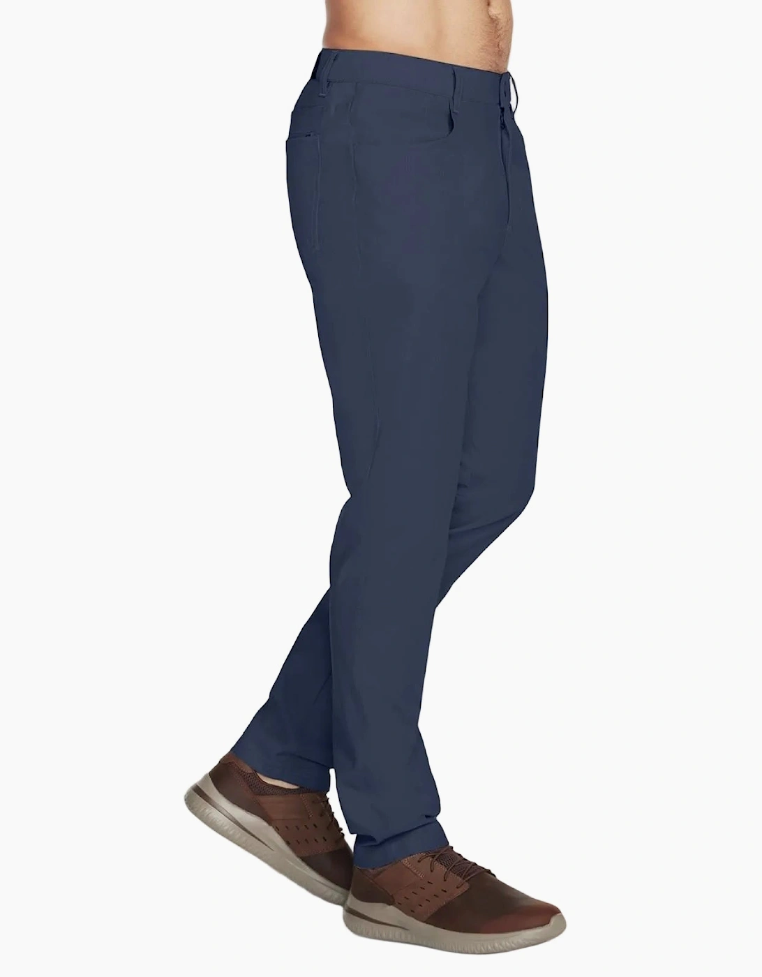 Skechers GO WALK Premium 5 Pocket Polyester Men's Grey Chino Pants