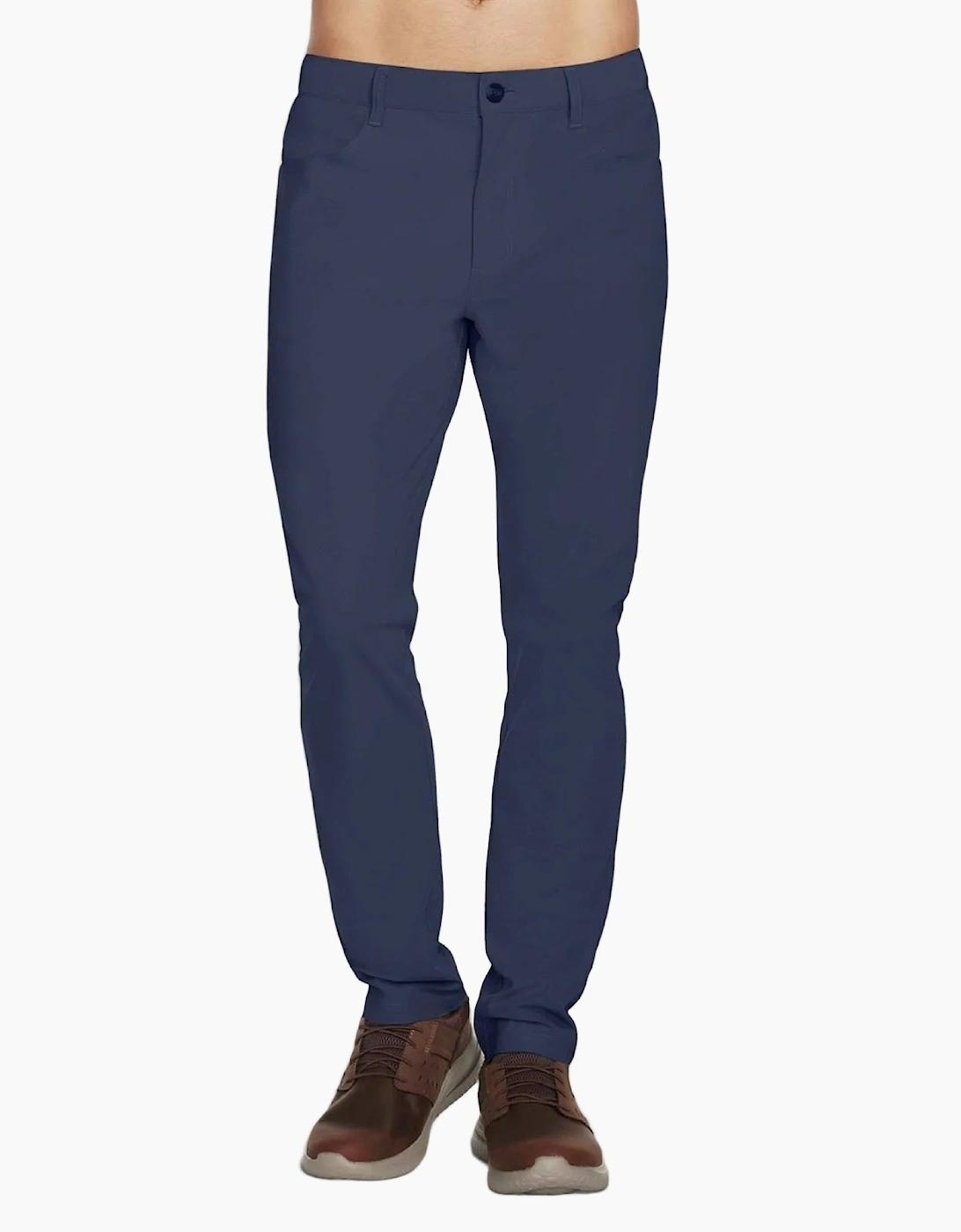 Skechers GO WALK Premium 5 Pocket Polyester Men's Grey Chino Pants, 4 of 3