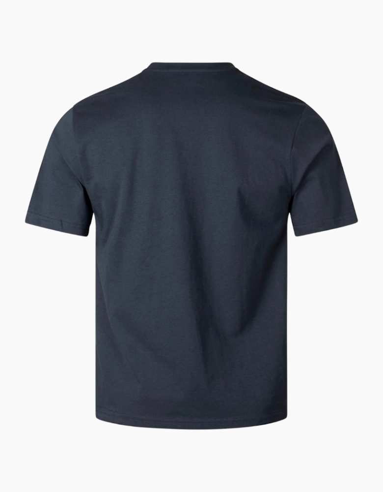 Aquascutum Active Iconic Front Pocket Navy Blue T-Shirt