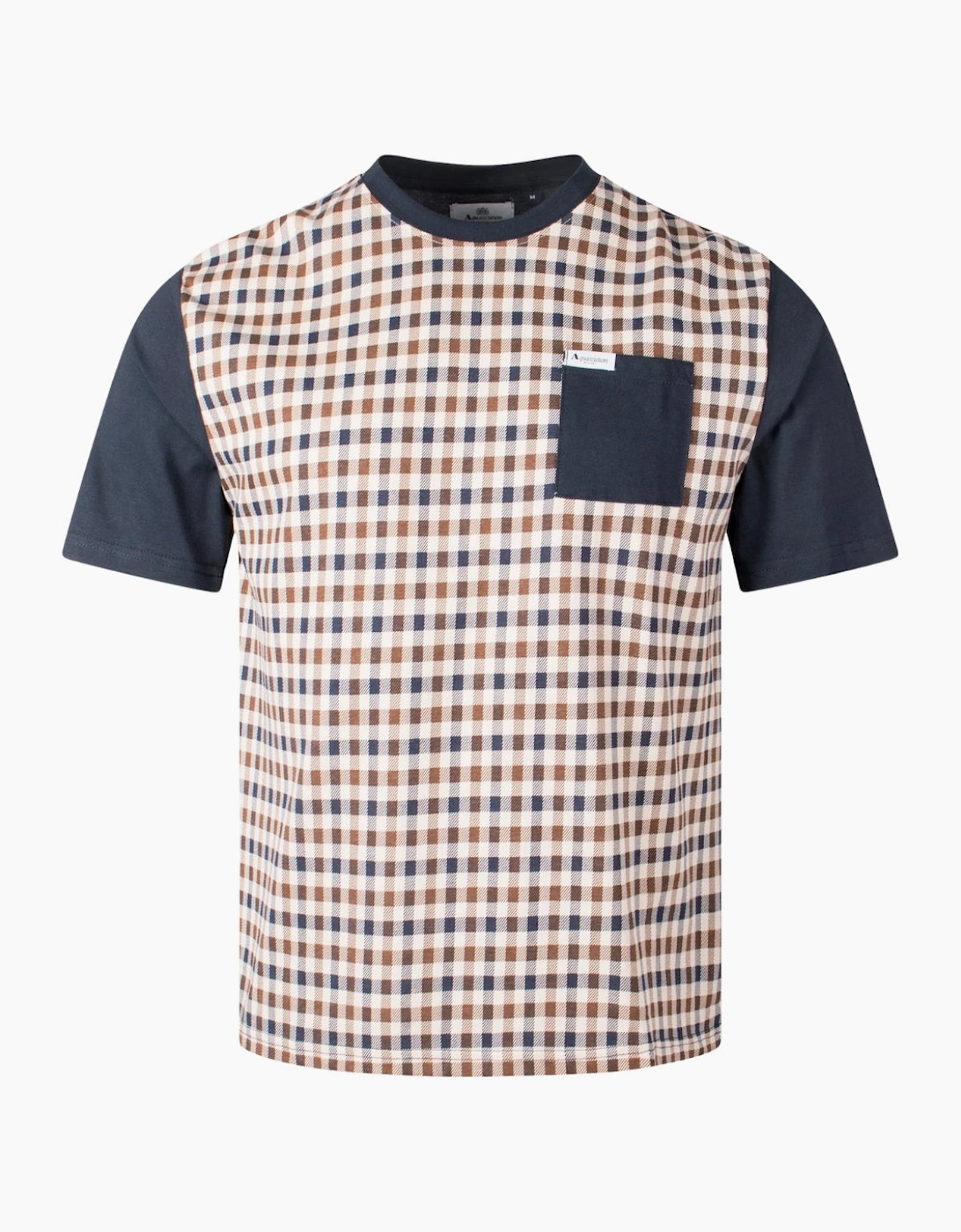 Aquascutum Active Iconic Front Pocket Navy Blue T-Shirt