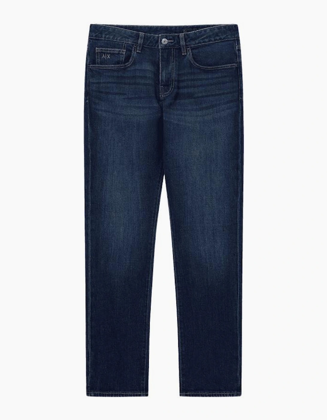 Slim Fit Navy Blue Wash Jeans, 5 of 4