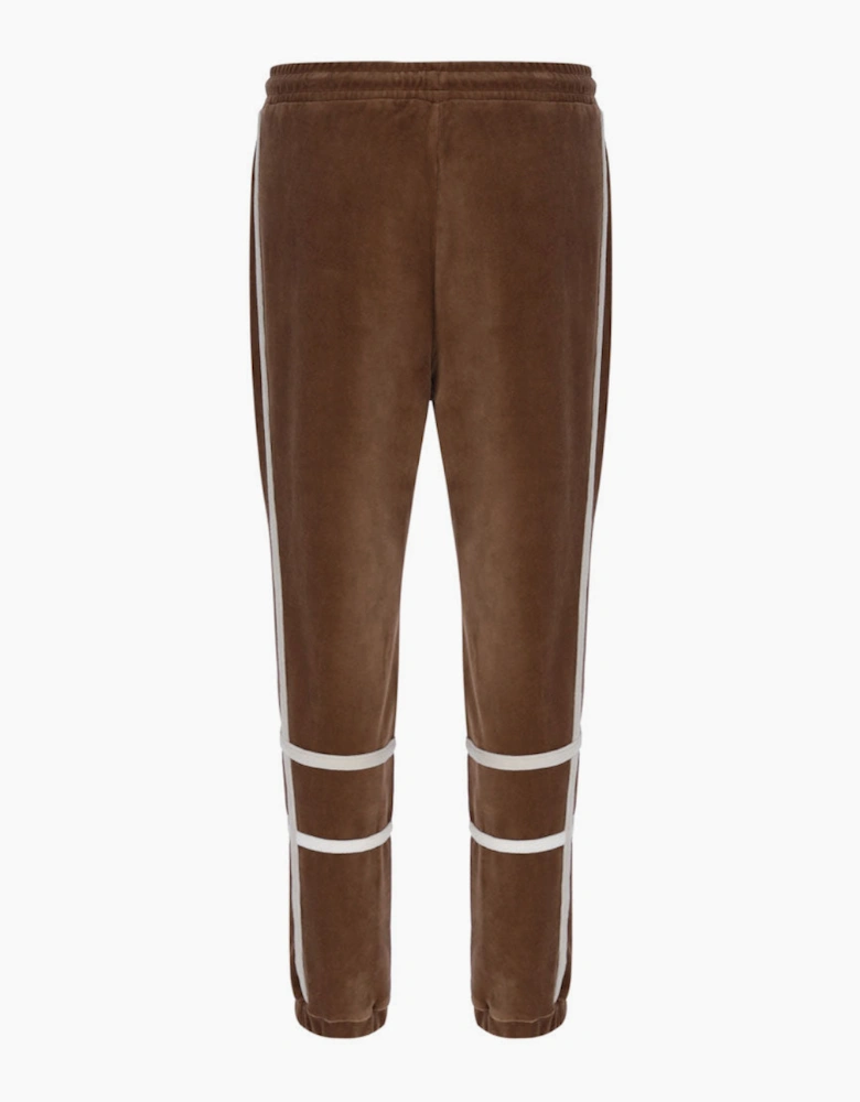 Fila Vintage Otello Velour Contrast Track Pant - Cappuccino Gardenia White