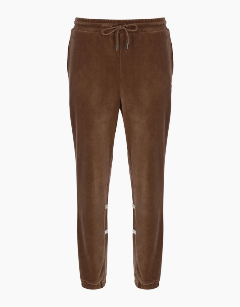 Fila Vintage Otello Velour Contrast Track Pant - Cappuccino Gardenia White