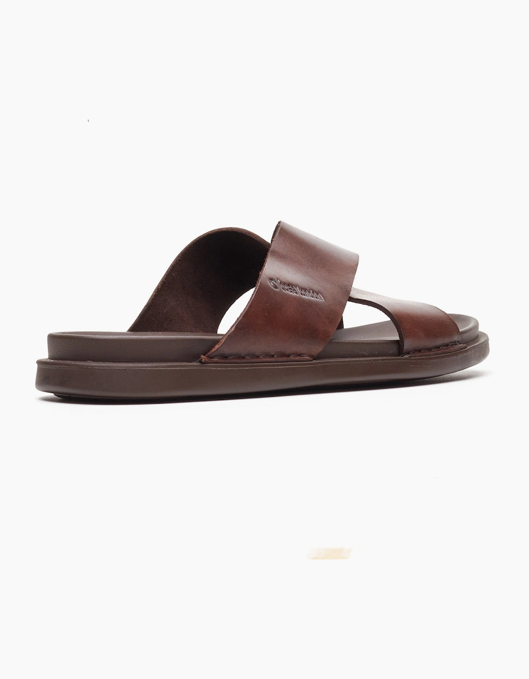 Base London DRIFT Mens Cross Strap Sandals Brown