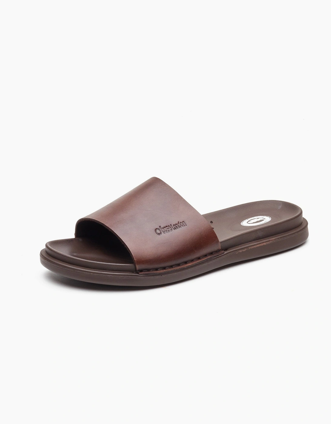 Base London ALBANY Mens Sliders Brown