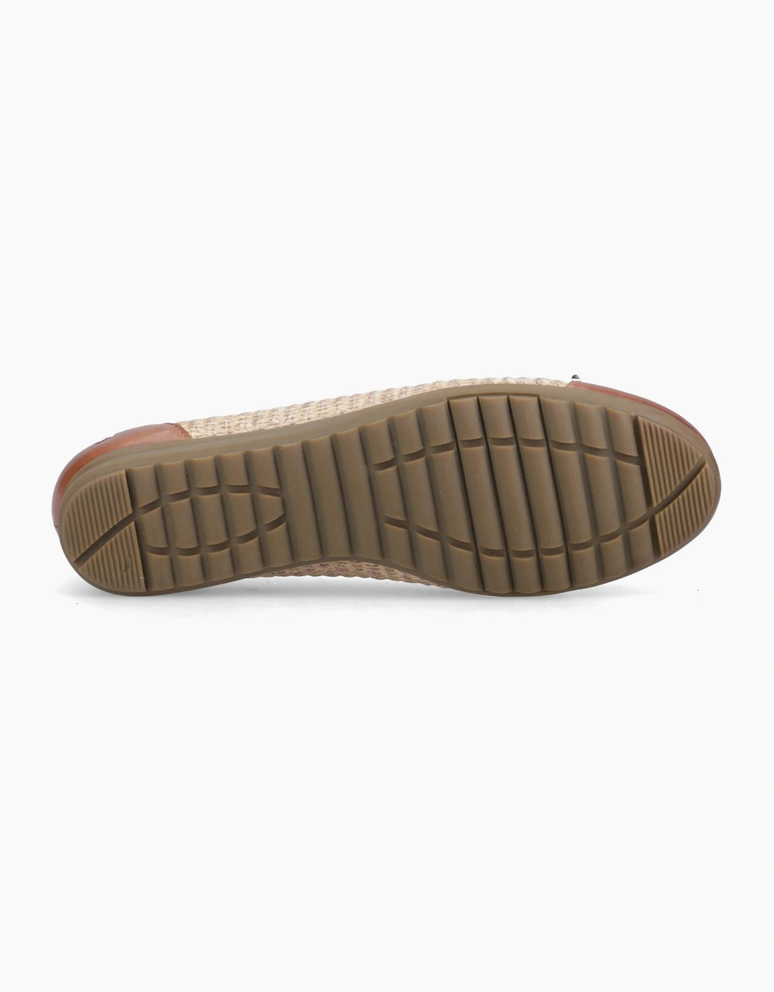 Hush Puppies LAURIE TOE CAP BALLERINA Womens Ballerina Shoes Tan