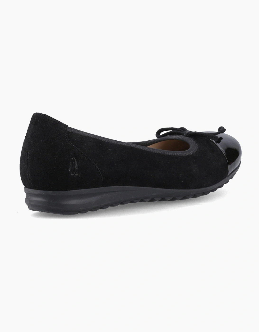 Hush Puppies LAURIE TOE CAP BALLERINA Womens Ballerina Shoes Black