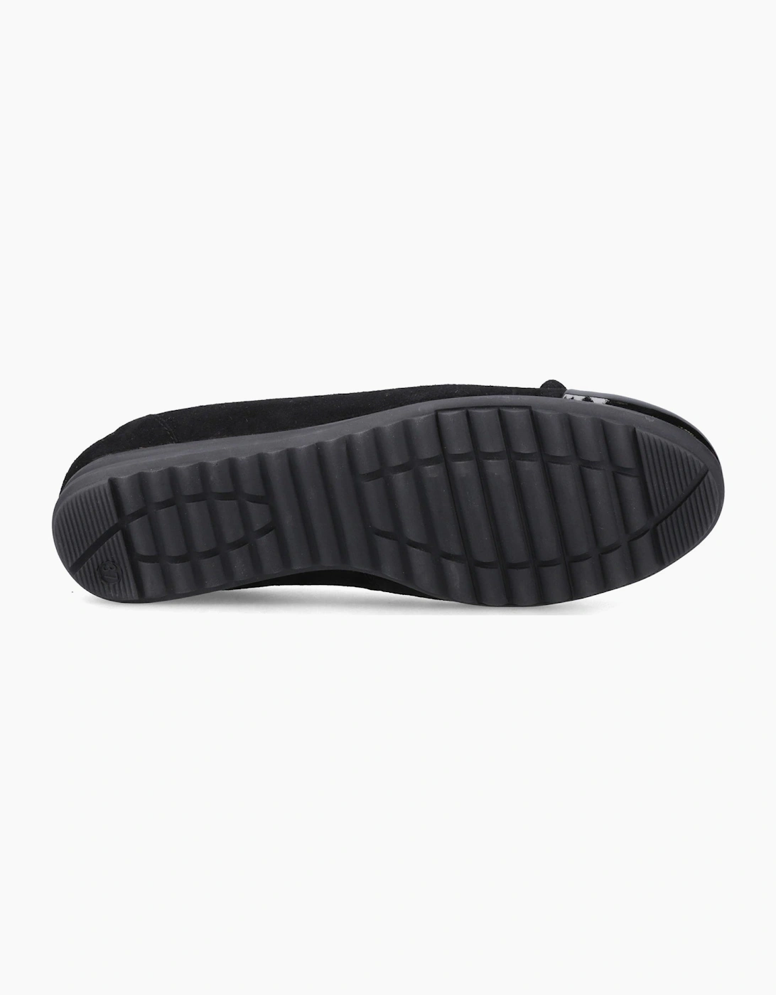 Hush Puppies LAURIE TOE CAP BALLERINA Womens Ballerina Shoes Black