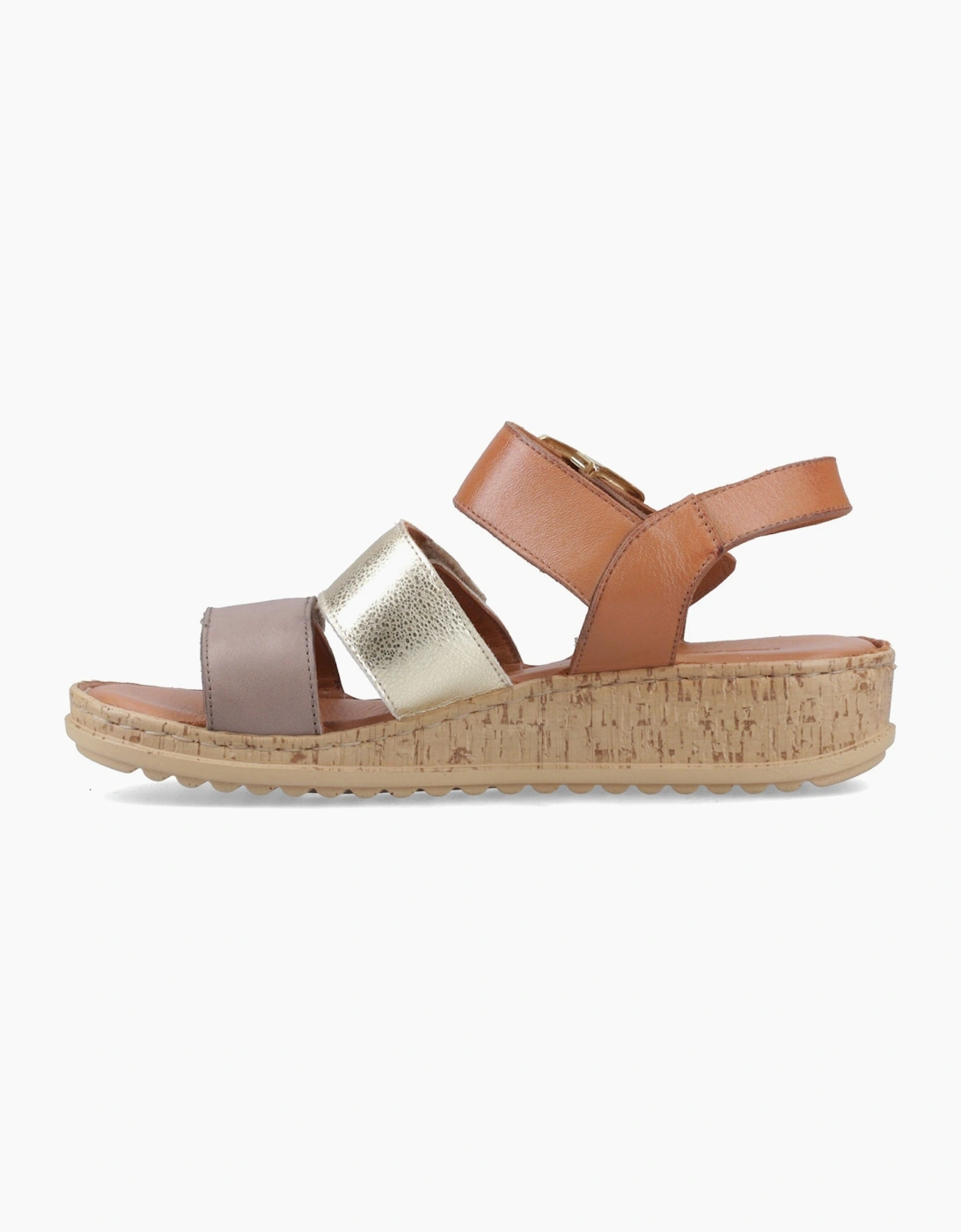 Hush Puppies ELIANA SANDAL Womens Ankle Strap Sandals Gold