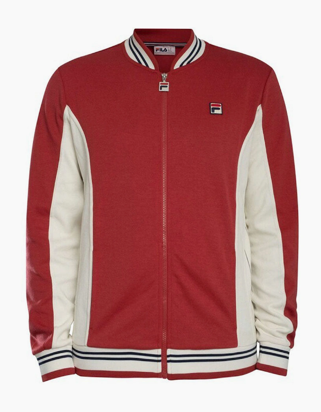 Fila Settanta Baseball Track Jacket - Garnet Red /Gardenia/Navy