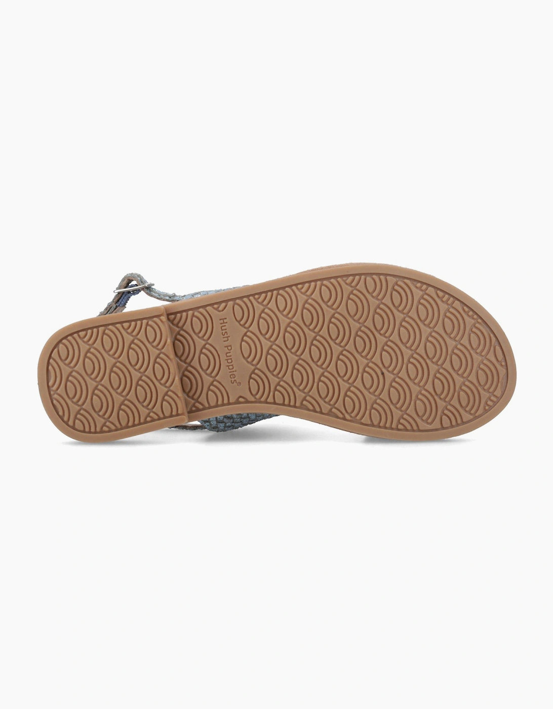 Hush Puppies HELENE SANDAL WIDE FIT Womens Cross Strap Sandals Blue