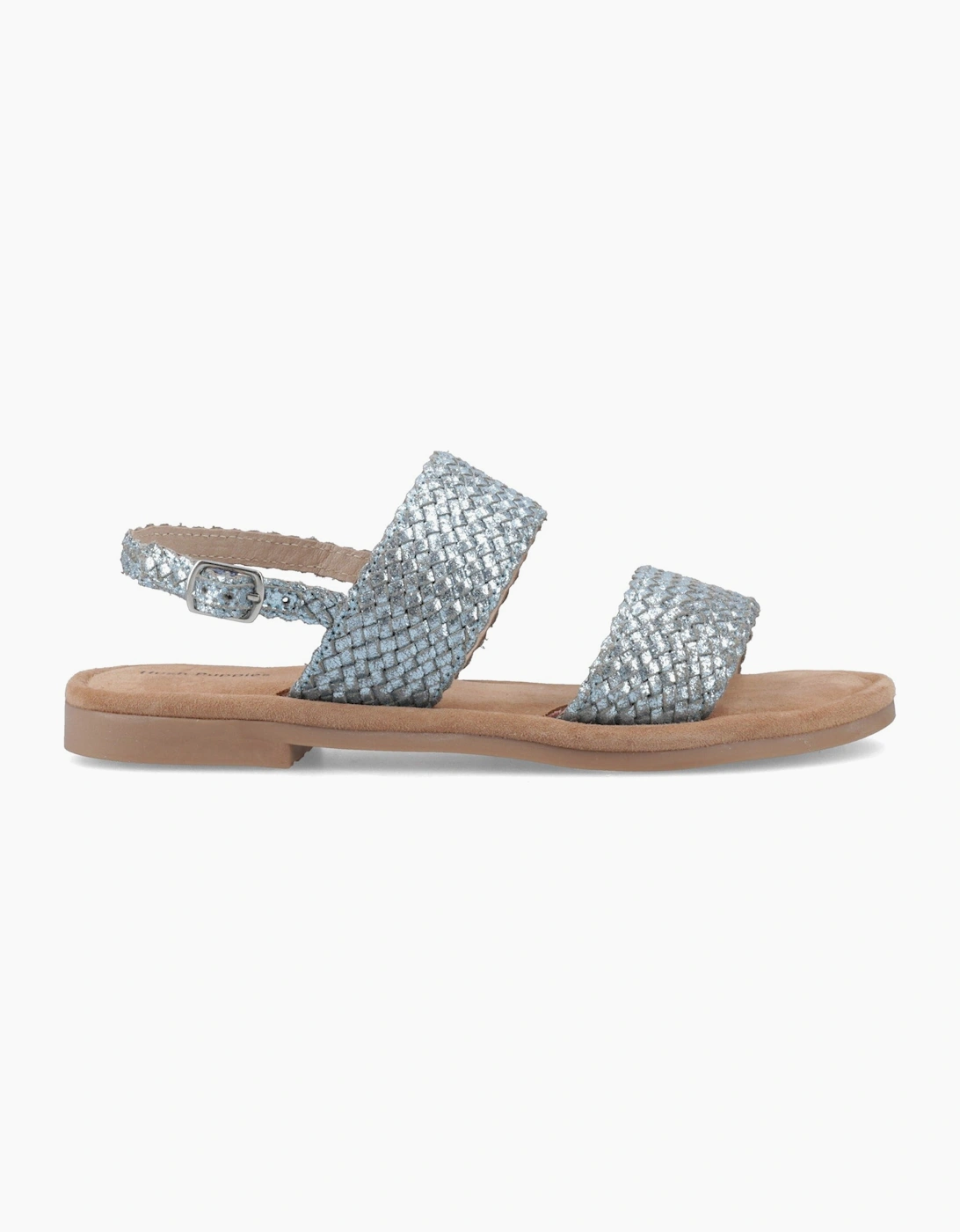 Hush Puppies HELENE SANDAL WIDE FIT Womens Cross Strap Sandals Blue, 6 of 5