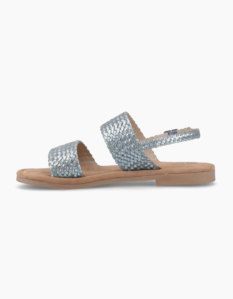 Hush Puppies HELENE SANDAL WIDE FIT Womens Cross Strap Sandals Blue