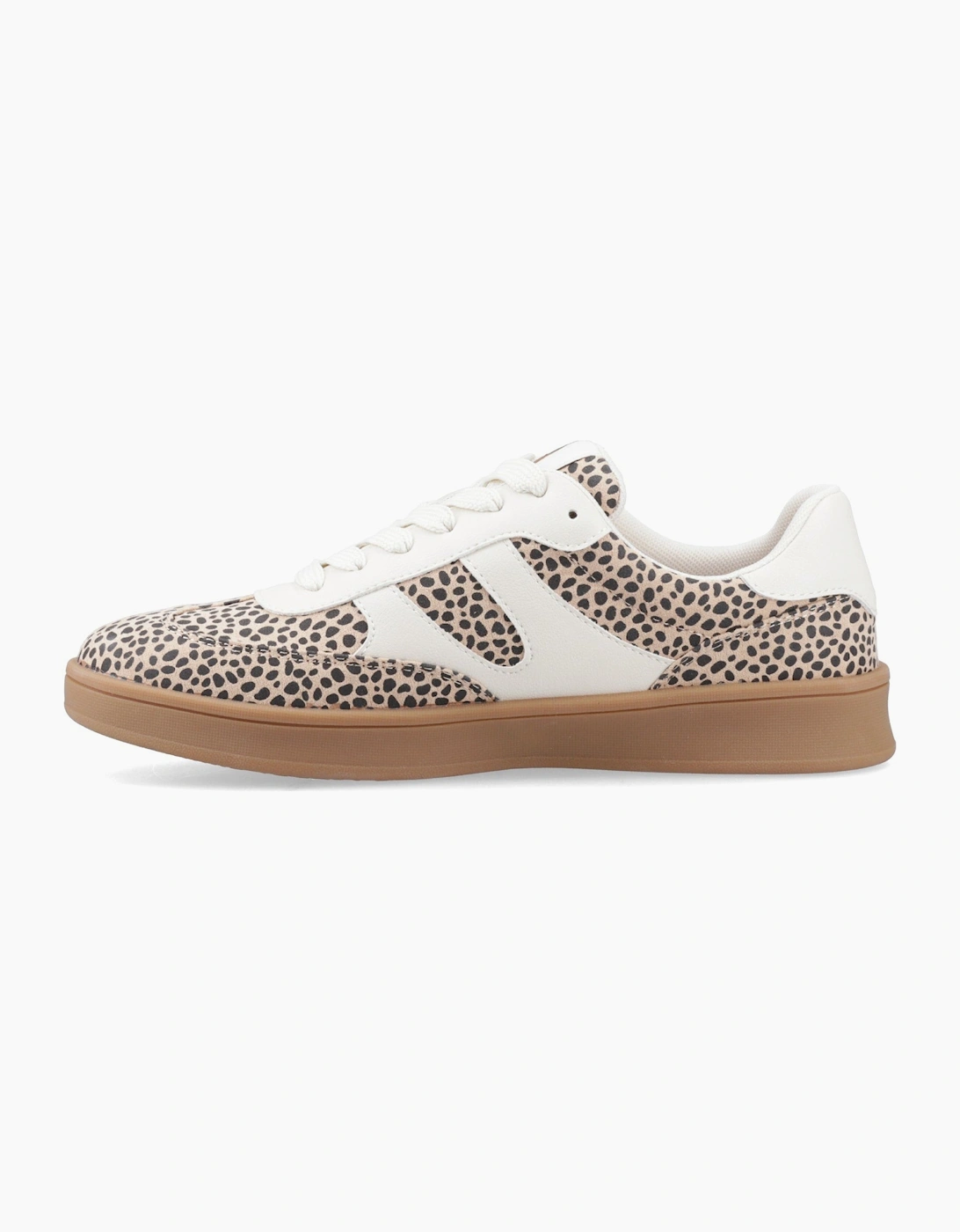 Hush Puppies MAURA TEXTILE Womens Casual Trainers Leopard Tan