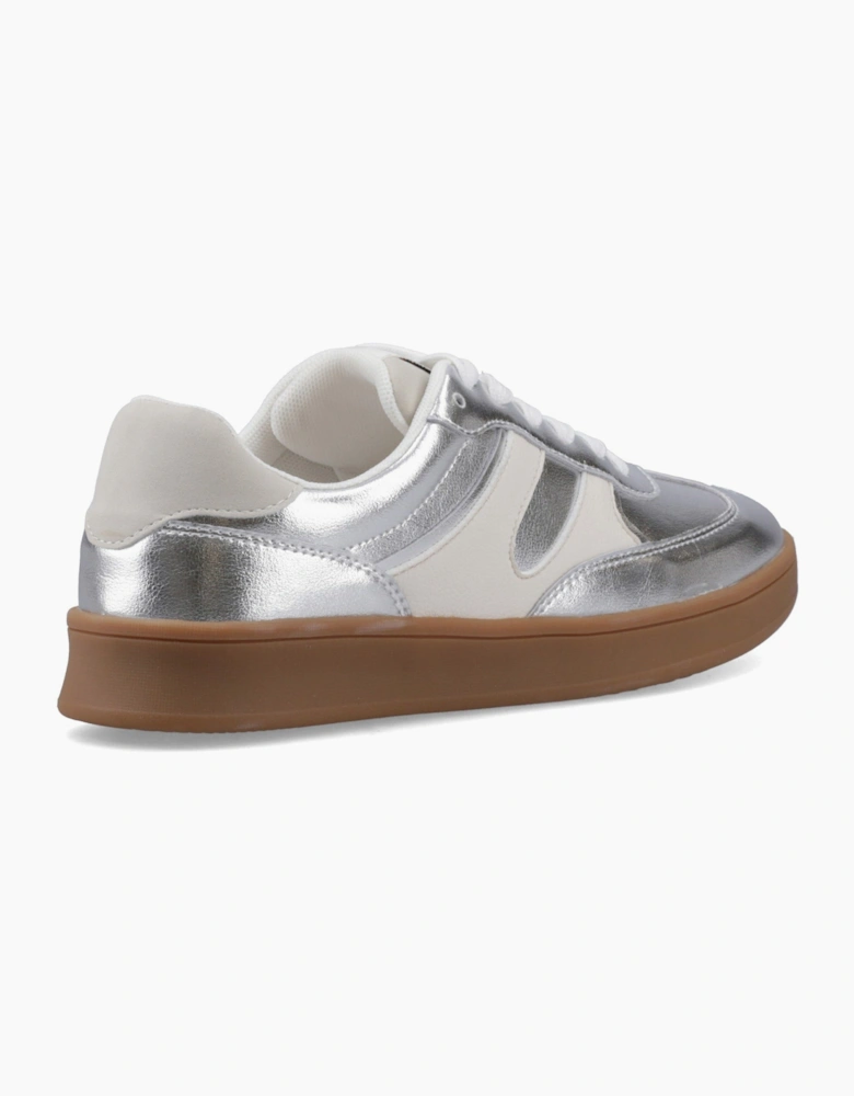Hush Puppies MAURA Womens Casual Trainers Silver