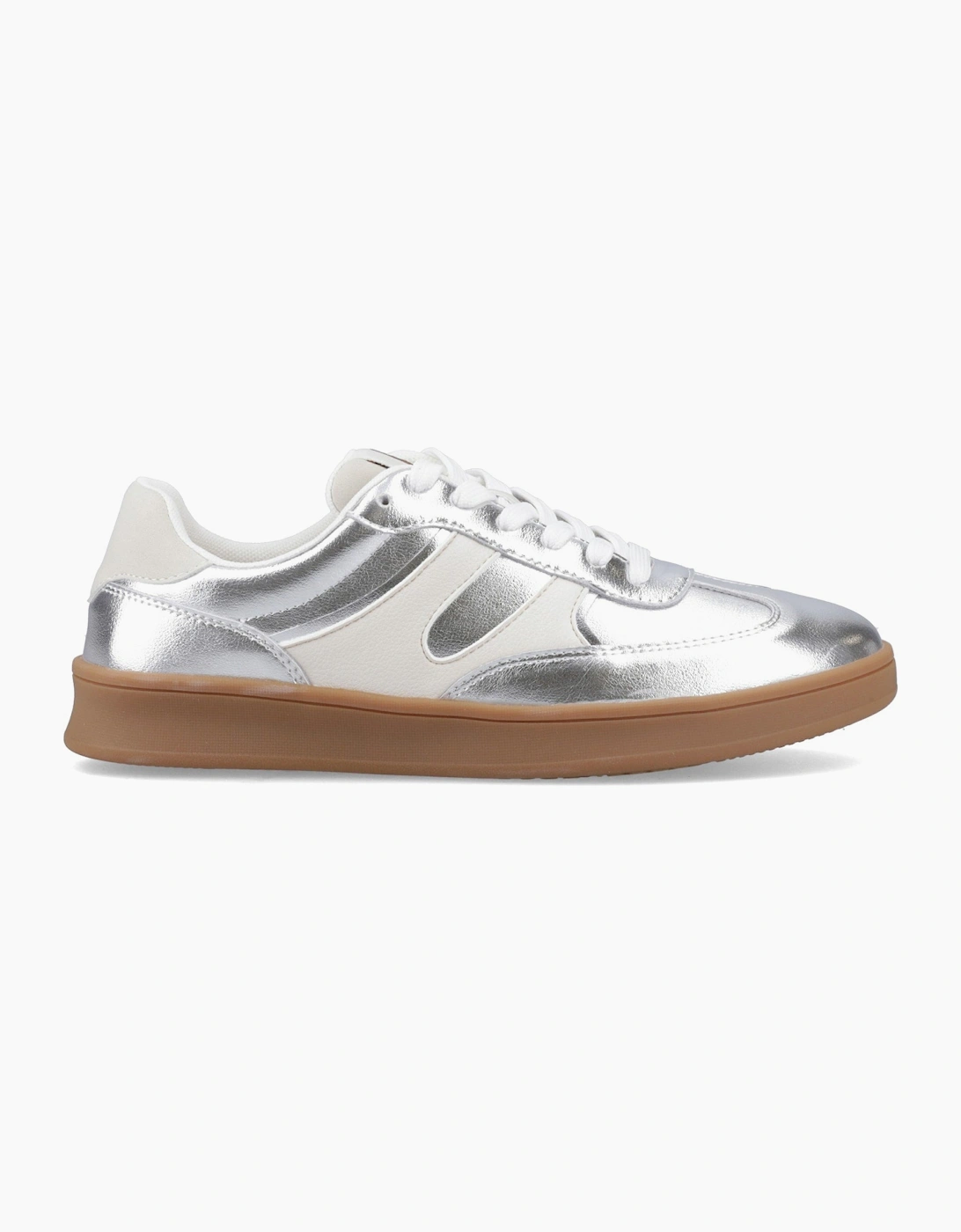 Hush Puppies MAURA Womens Casual Trainers Silver, 6 of 5