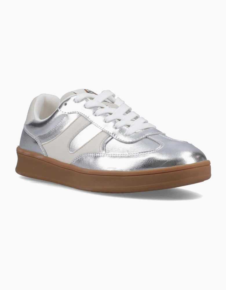 Hush Puppies MAURA Womens Casual Trainers Silver