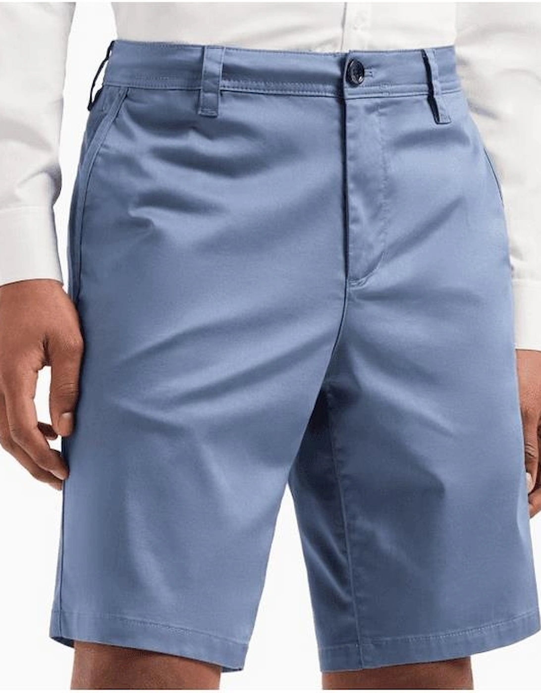 Cotton Blue Chino Shorts
