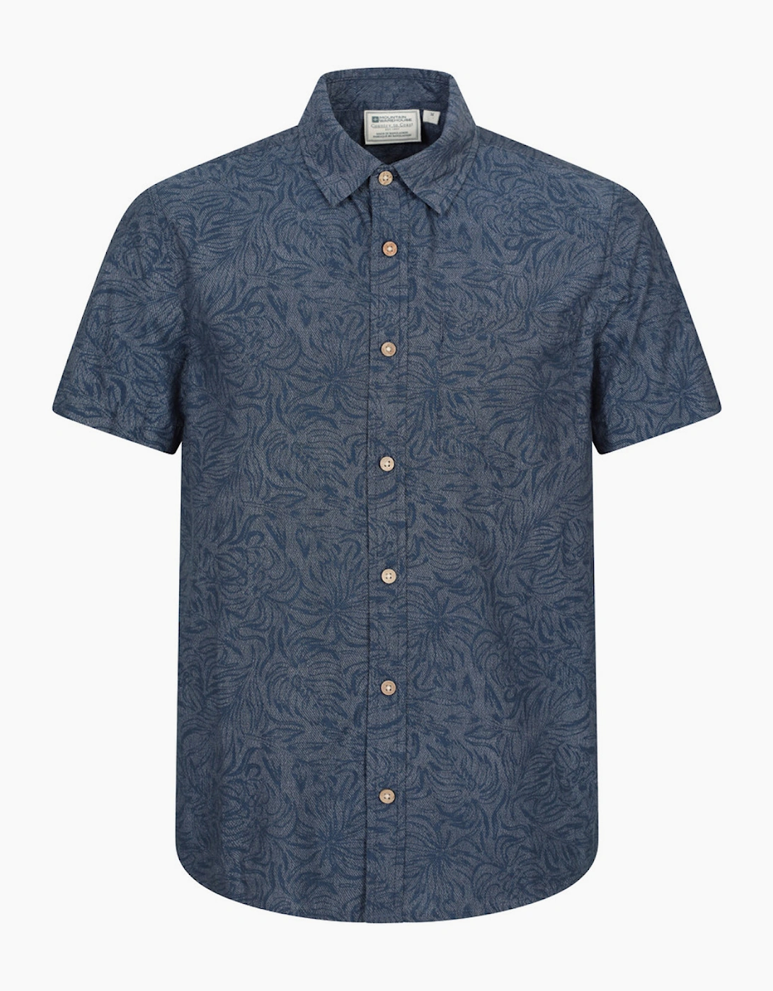 Mountain Warehouse Mens Tropical Patterned Short-Sleeved Shirt, 4 of 3