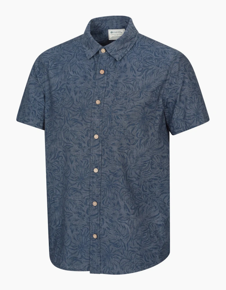 Mountain Warehouse Mens Tropical Patterned Short-Sleeved Shirt