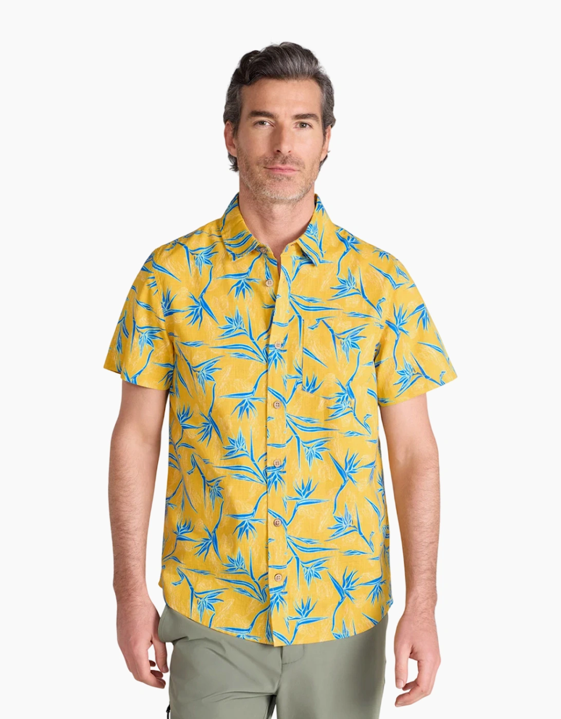 Mountain Warehouse Mens Tropical Tree Branch Short-Sleeved Shirt, 5 of 4