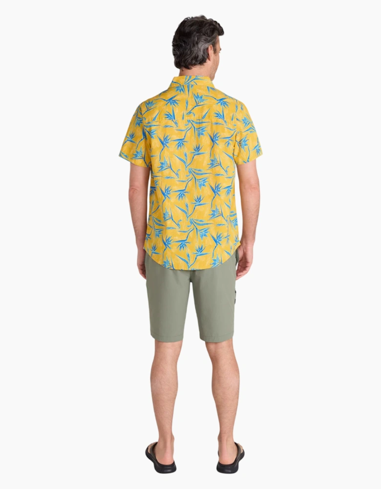 Mountain Warehouse Mens Tropical Tree Branch Short-Sleeved Shirt