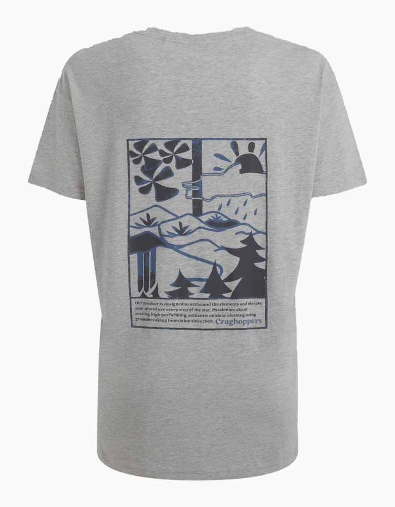 Craghoppers Womens/Ladies Yago Landscape Back Print Short-Sleeved T-Shirt