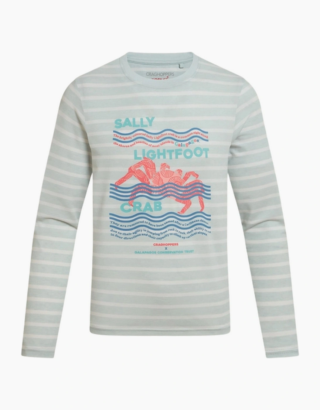 Craghoppers Childrens/Kids Crab Nosilife Stripes Long-Sleeved T-Shirt