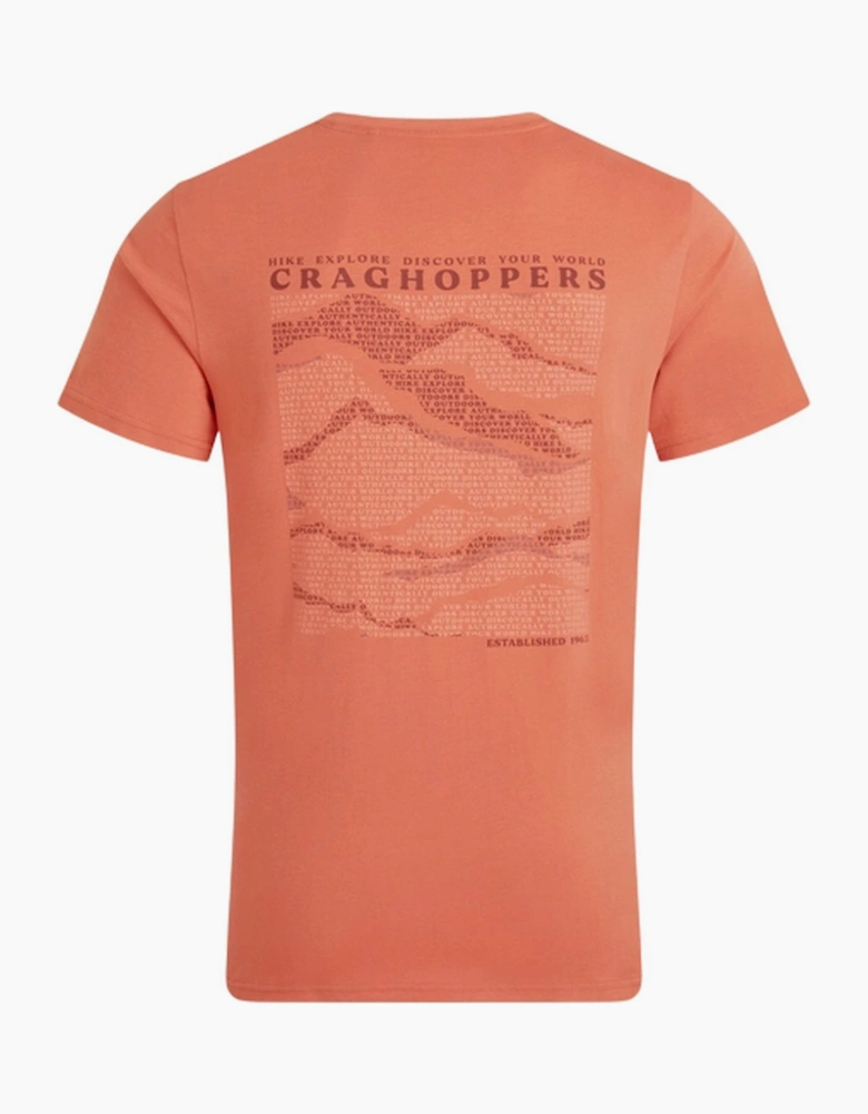 Craghoppers Mens Lucent II Mountain Back Print Short-Sleeved T-Shirt