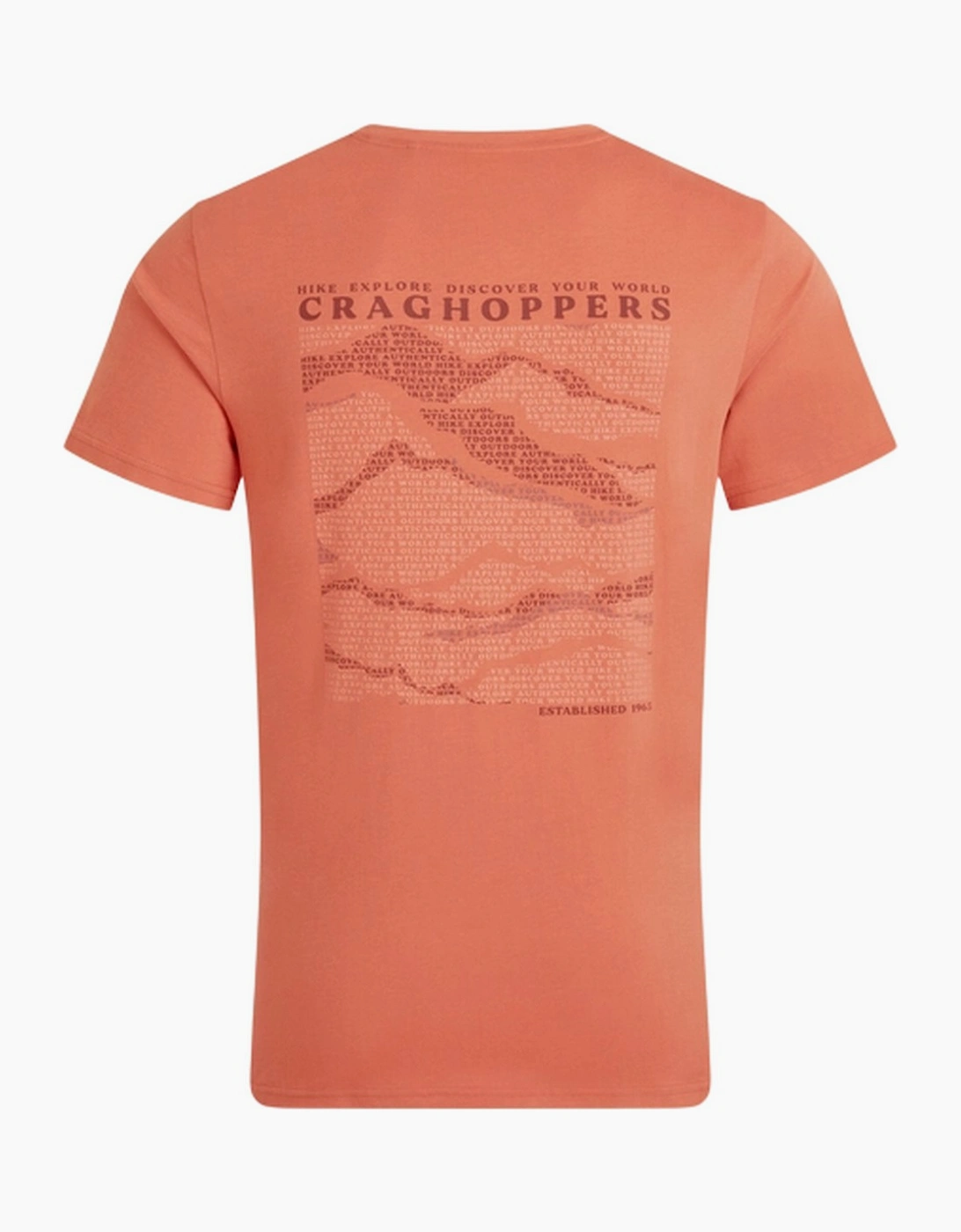 Craghoppers Mens Lucent II Mountain Back Print Short-Sleeved T-Shirt