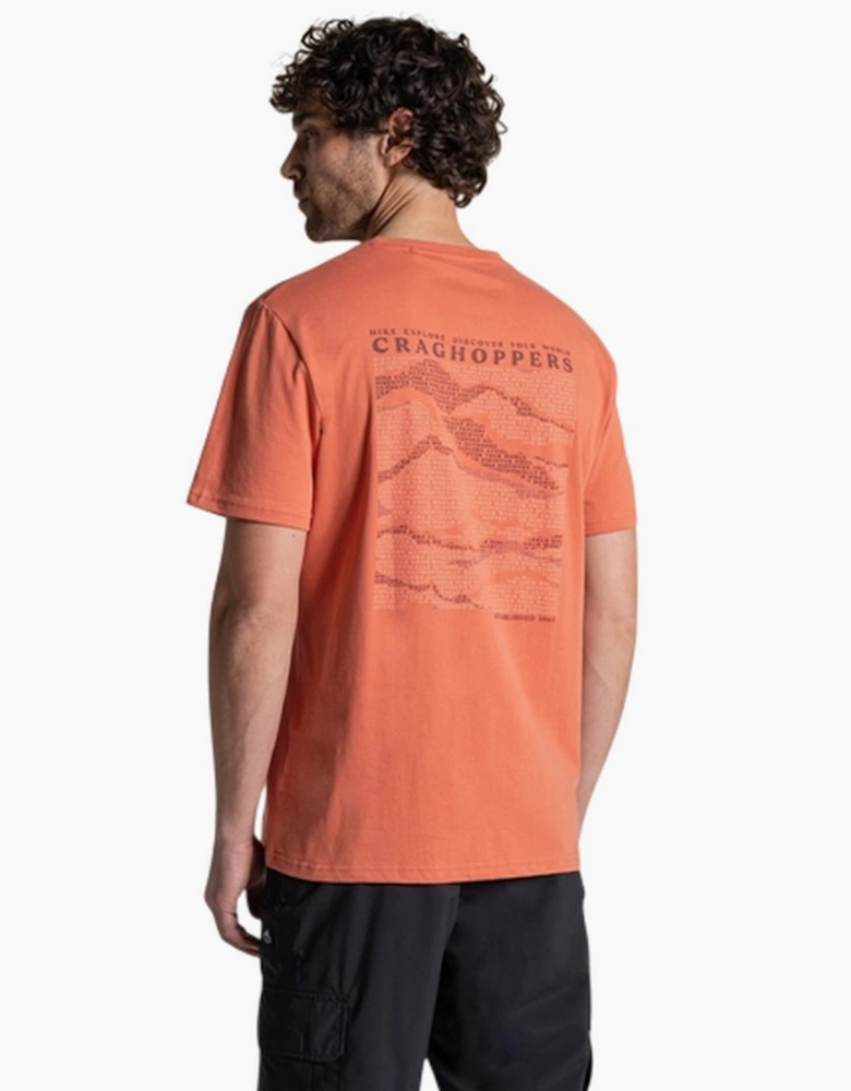 Craghoppers Mens Lucent II Mountain Back Print Short-Sleeved T-Shirt