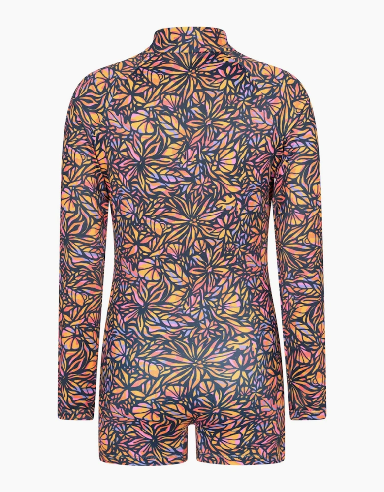 Mountain Warehouse Childrens/Kids Mira Flowers Long-Sleeved Rash Guard