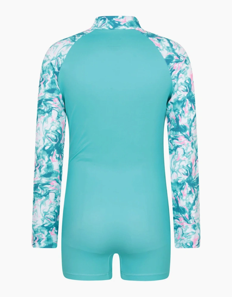 Mountain Warehouse Childrens/Kids Mira Marble Effect Long-Sleeved Rash Guard