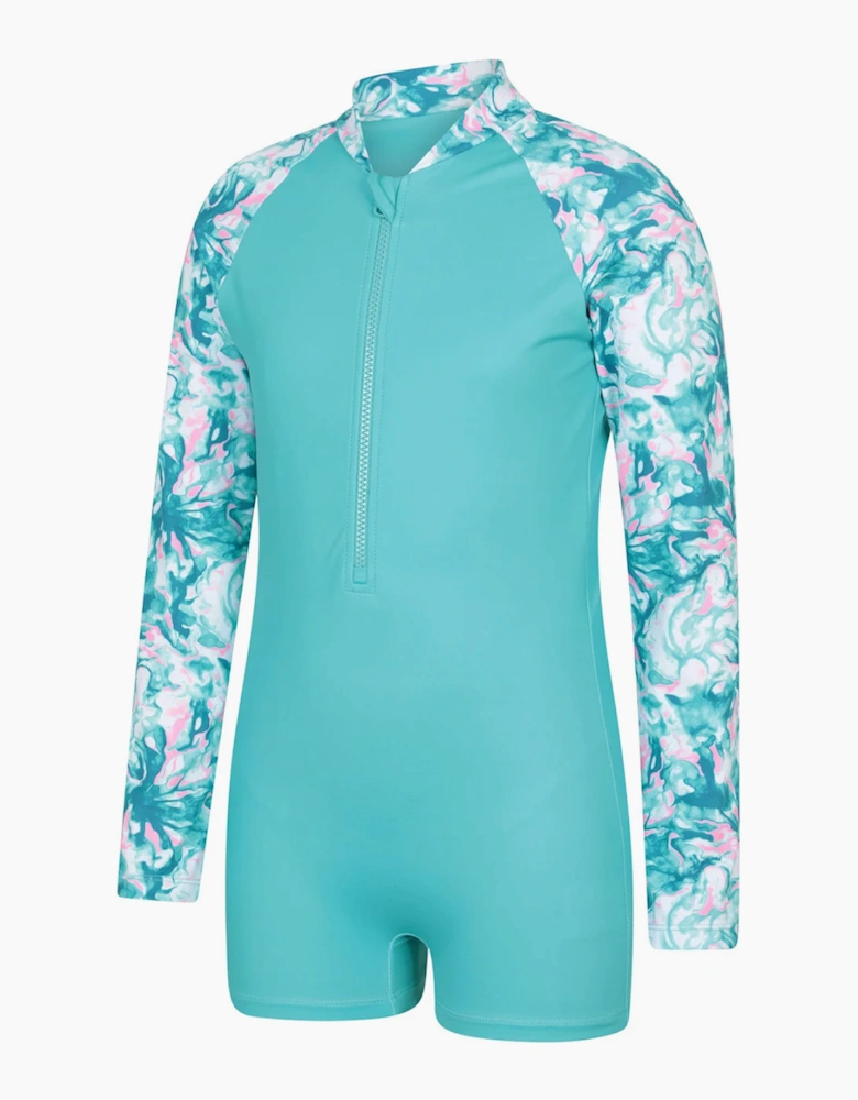 Mountain Warehouse Childrens/Kids Mira Marble Effect Long-Sleeved Rash Guard