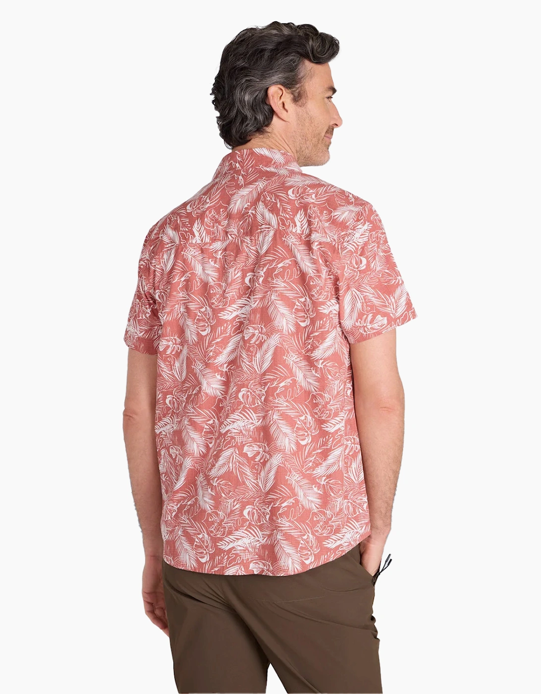 Mountain Warehouse Mens Tropical Leaves Short-Sleeved Shirt