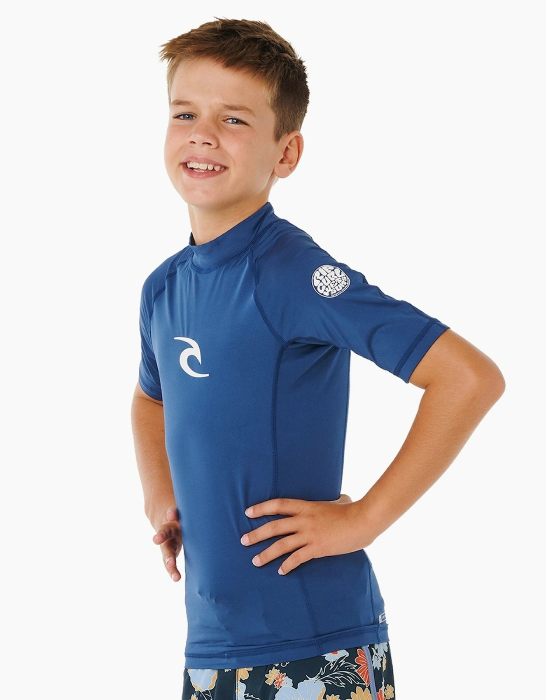 Rip Curl Kids Waves UPF Short Sleeve Rash Vest