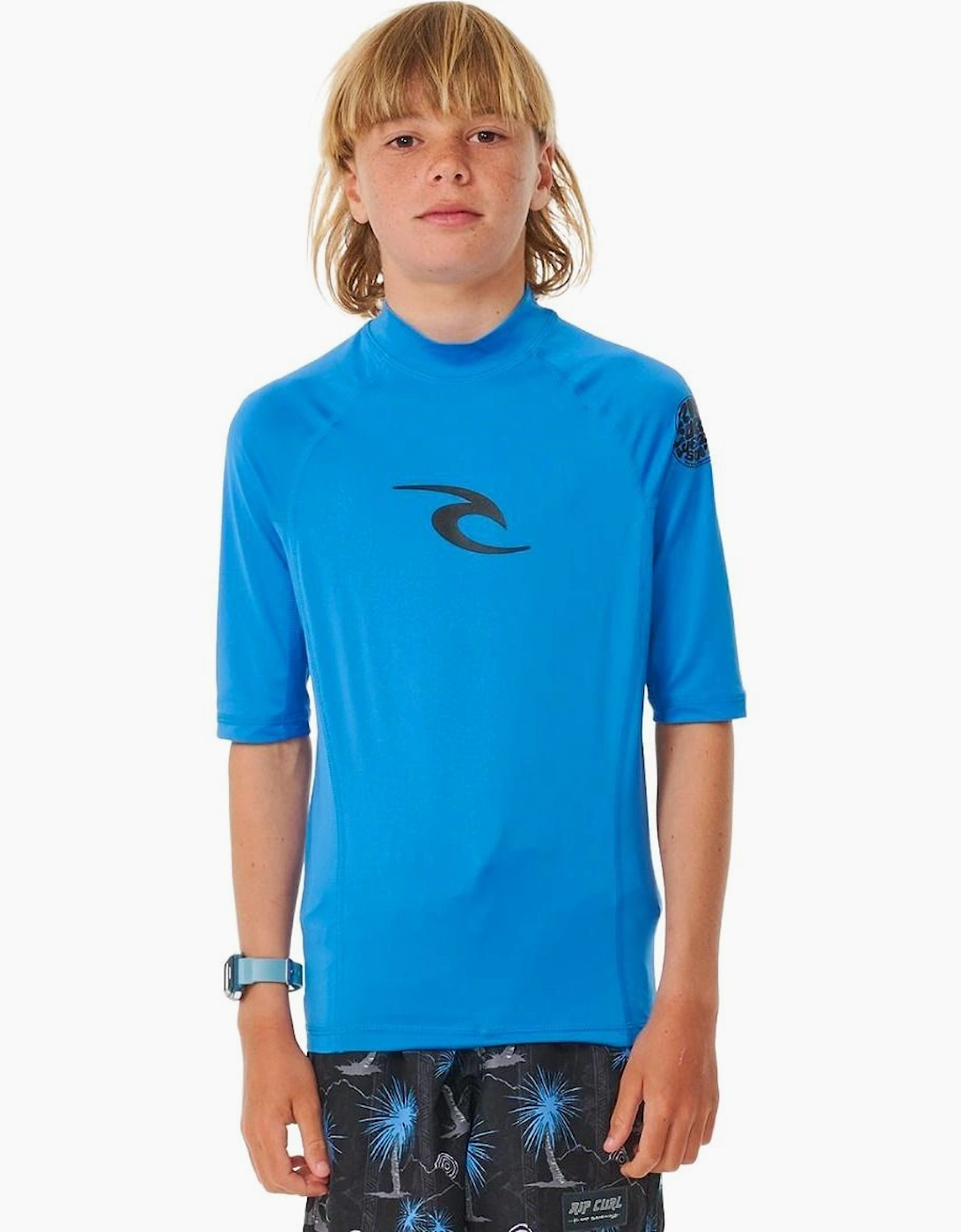 Rip Curl Kids Waves UPF Short Sleeve Rash Vest