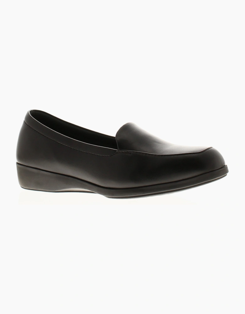 Ever So Soft Womens Comfort Loafer Sigh Slip On black UK Size