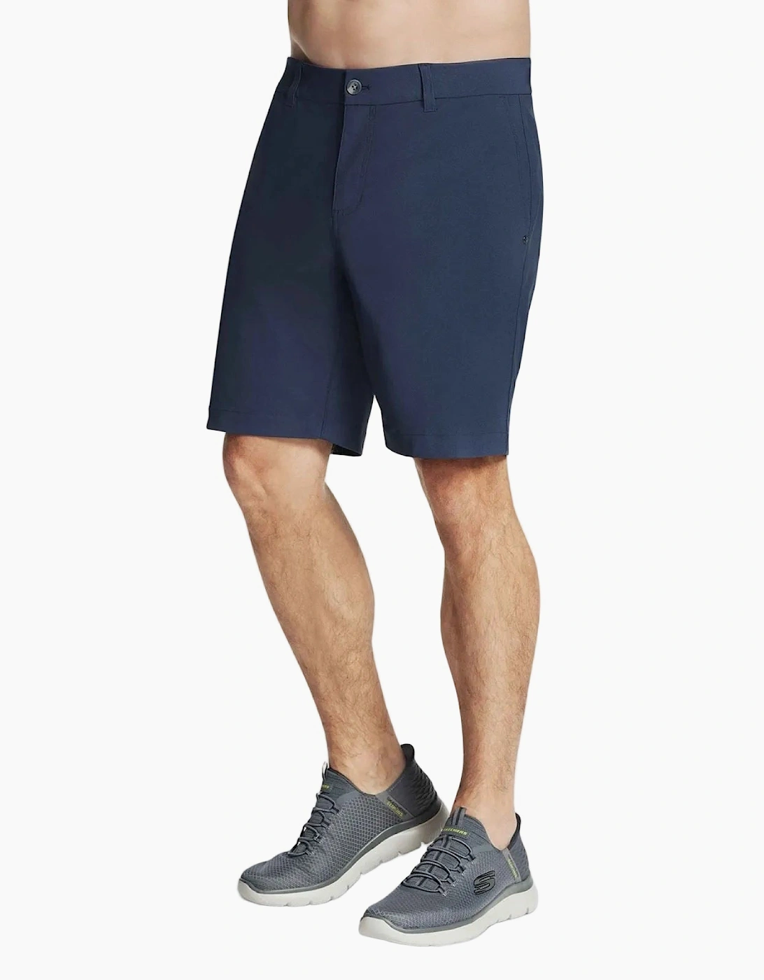Skechers Premium Everywhere 9 Inch Polyester Men's Grey Knee-Length Shorts