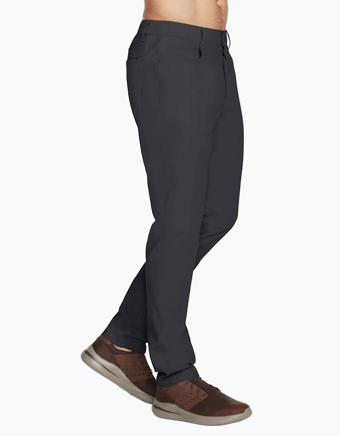 Skechers GO WALK Premium 5 Pocket Polyester Men's Black Chino Pants