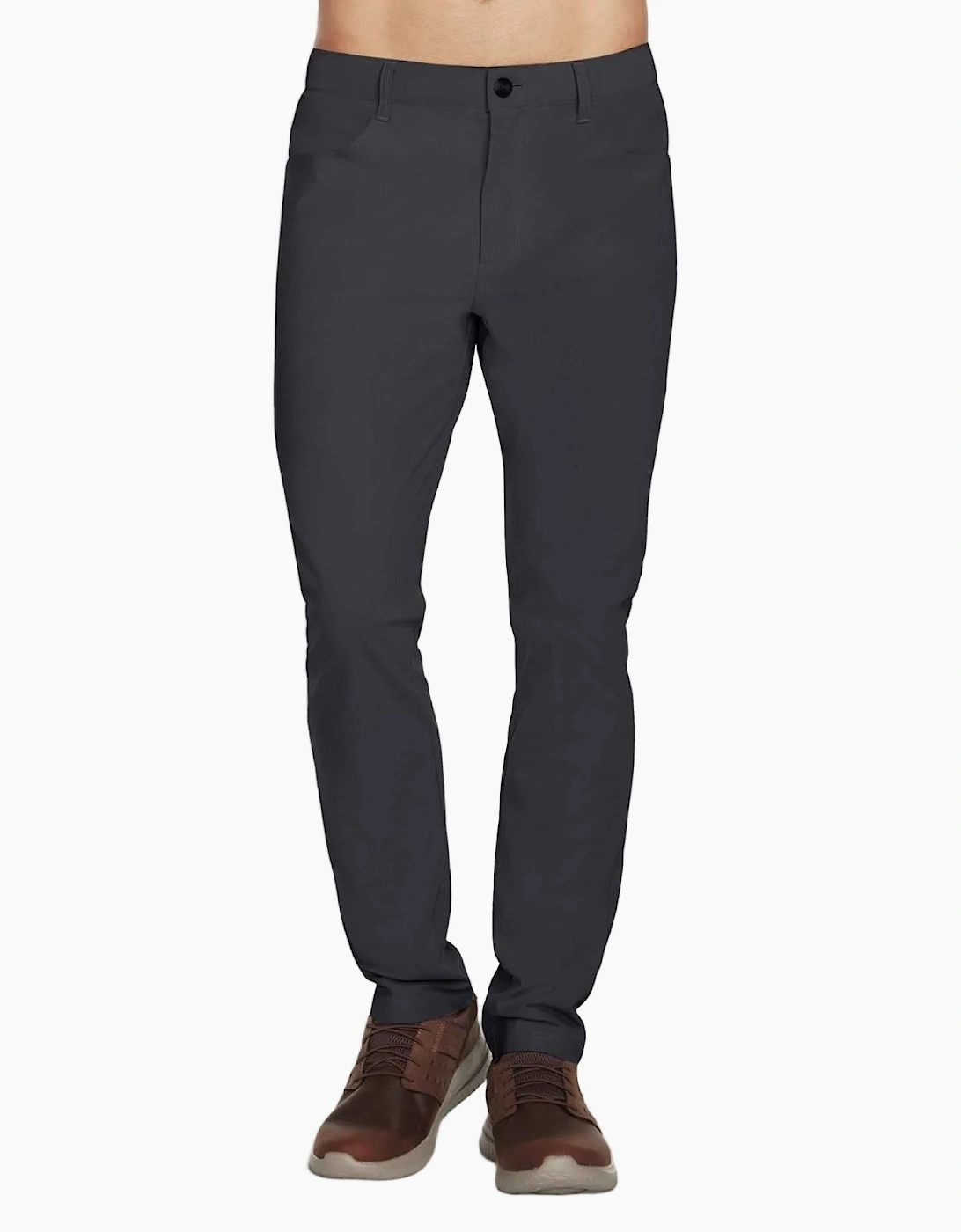 Skechers GO WALK Premium 5 Pocket Polyester Men's Black Chino Pants, 4 of 3
