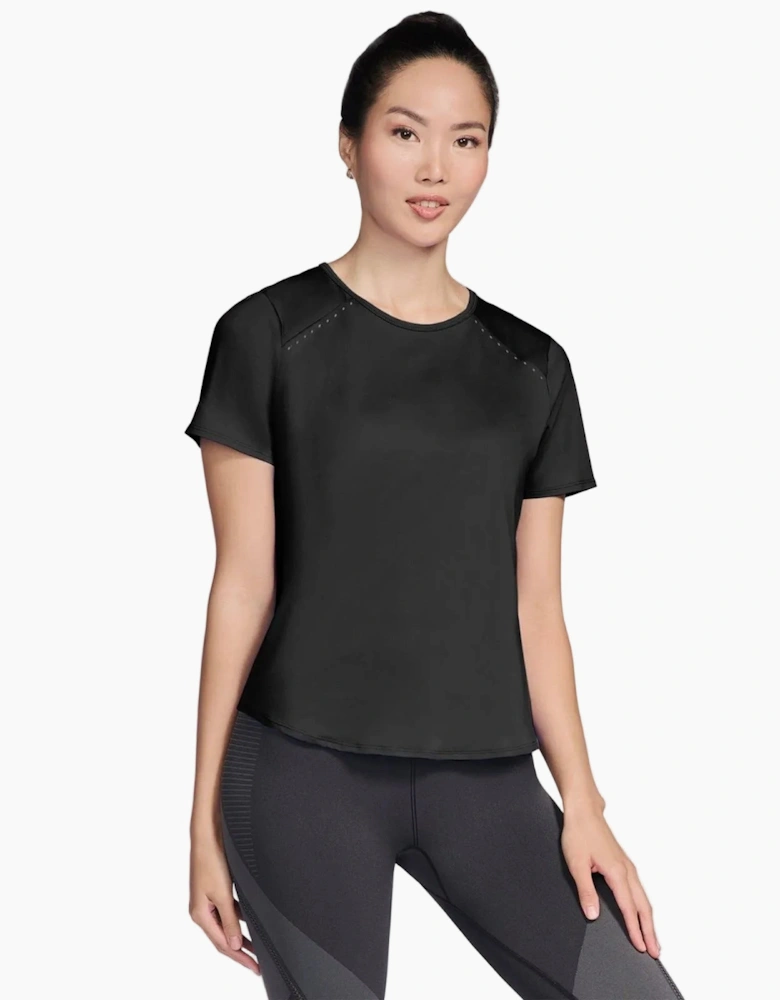Skechers Stride Performance Tee Women's Black Activewear T-Shirts