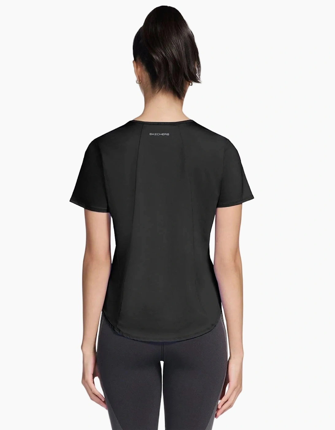 Skechers Stride Performance Tee Women's Black Activewear T-Shirts