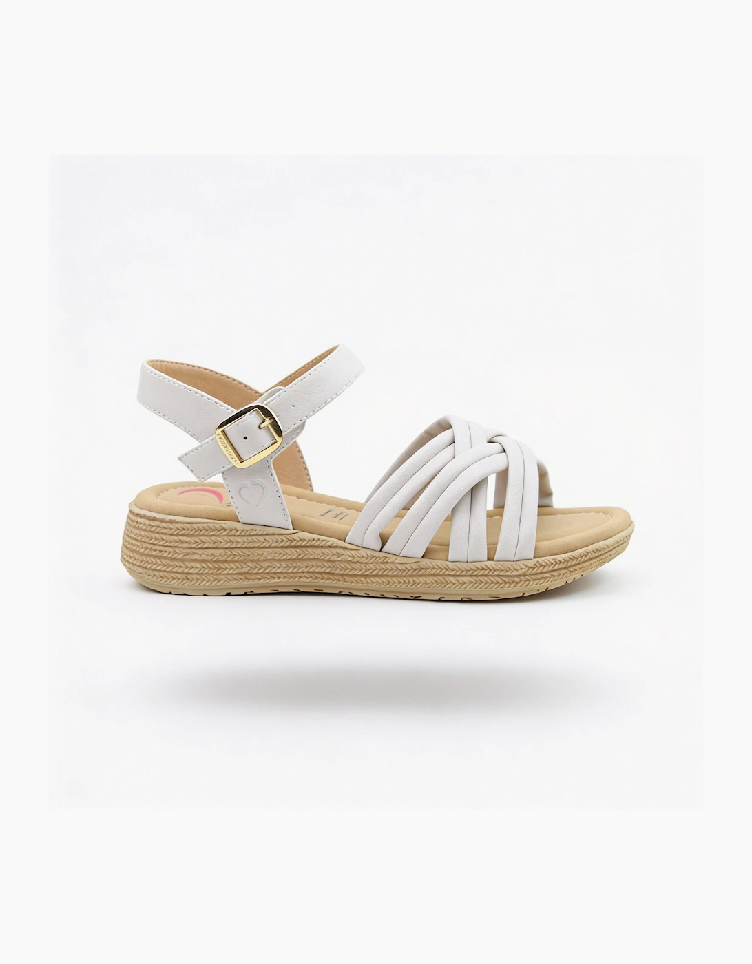 Heavenly Feet SYMPHONY Womens Ankle Strap Sandals Stone, 5 of 4