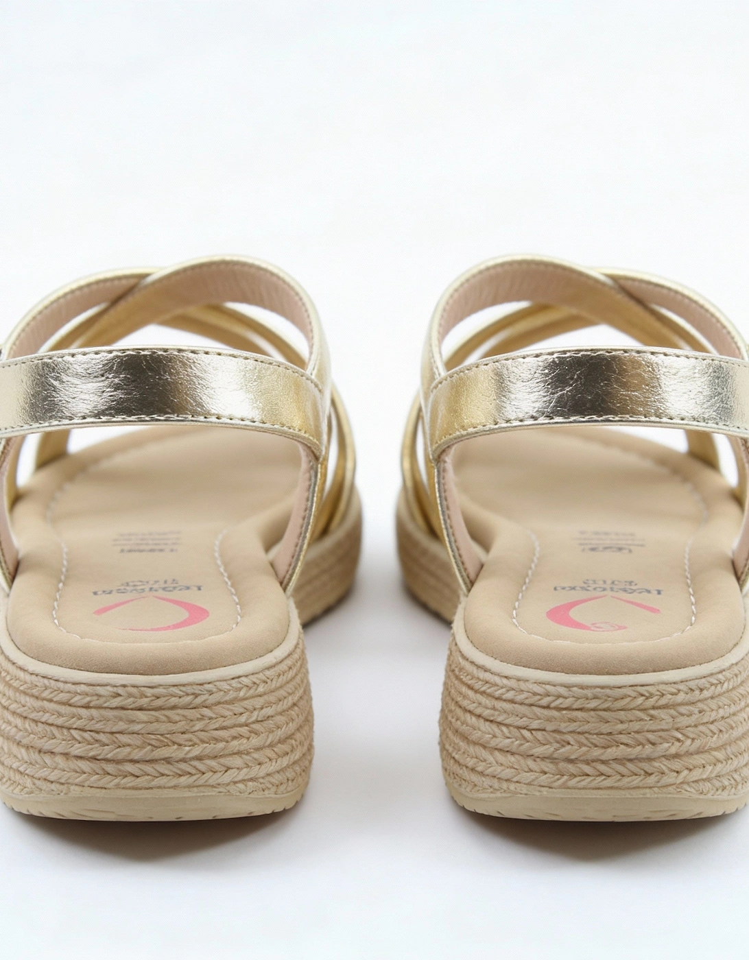 Heavenly Feet SYMPHONY Womens Ankle Strap Sandals Gold